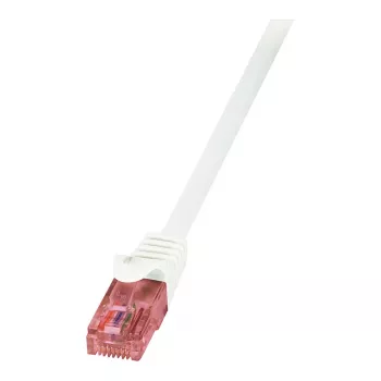 LogiLink Cat.6 U/UTP patch-kaabel, puhas vask, valge, 0,5 m, PrimeLine