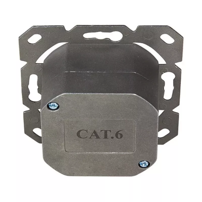 LOGILINK Cat.6 seinakontakt 2xRJ45 STP horisontaalne, puhas valge
