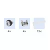 LogiLink Cat.6A patch-paneel 24-pordine UTP, 1U, 90° IDC