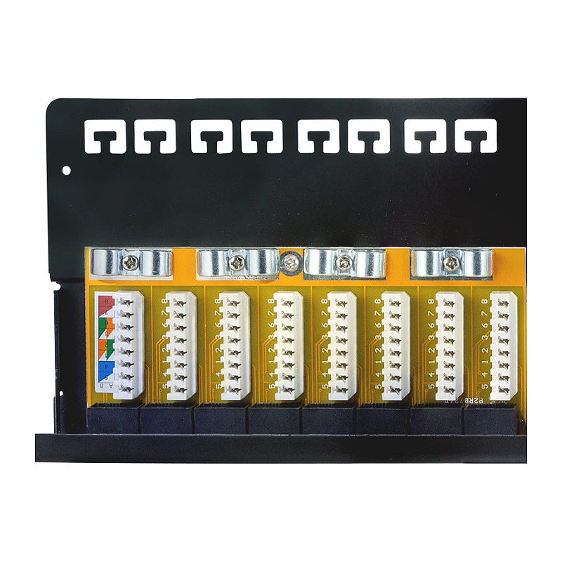LogiLink Cat.6A patch-paneel 24-pordine UTP, 1U, 90° IDC