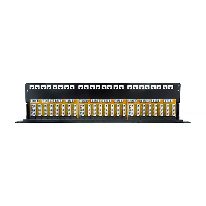 LogiLink Cat.6A patch-paneel 24-pordine UTP, 1U, 90° IDC