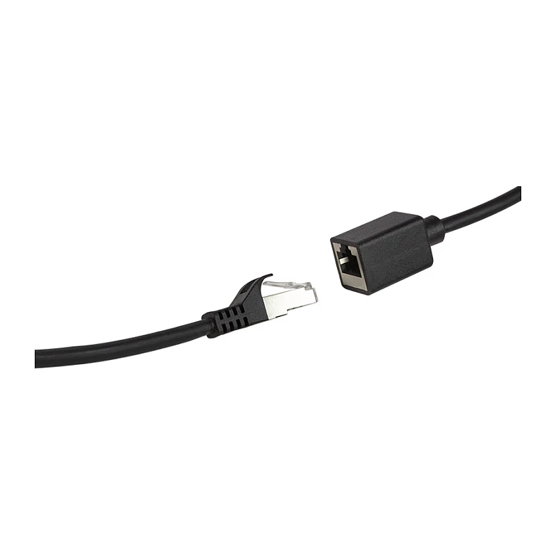 LogiLink Cat.6A Premium Patch-kaabli pikendus, S/FTP, must, 3 m