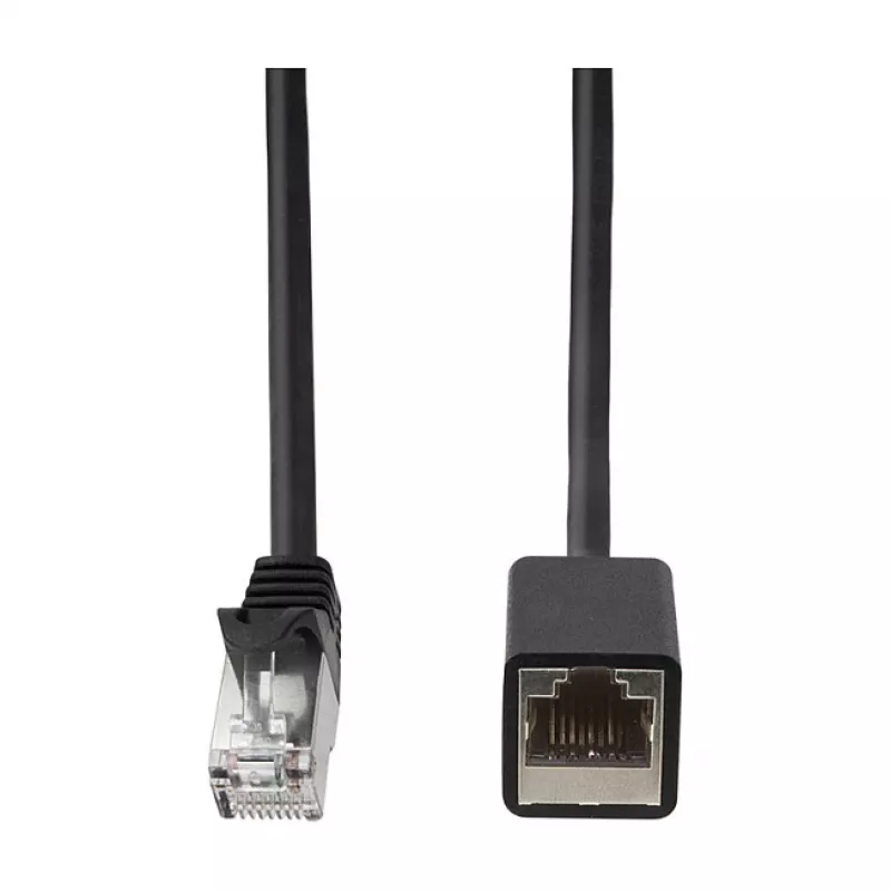 LogiLink Cat.6A Premium Patch-kaabli pikendus, S/FTP, must, 3 m