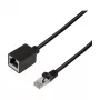 LogiLink Cat.6A Premium Patch-kaabli pikendus, S/FTP, must, 3 m