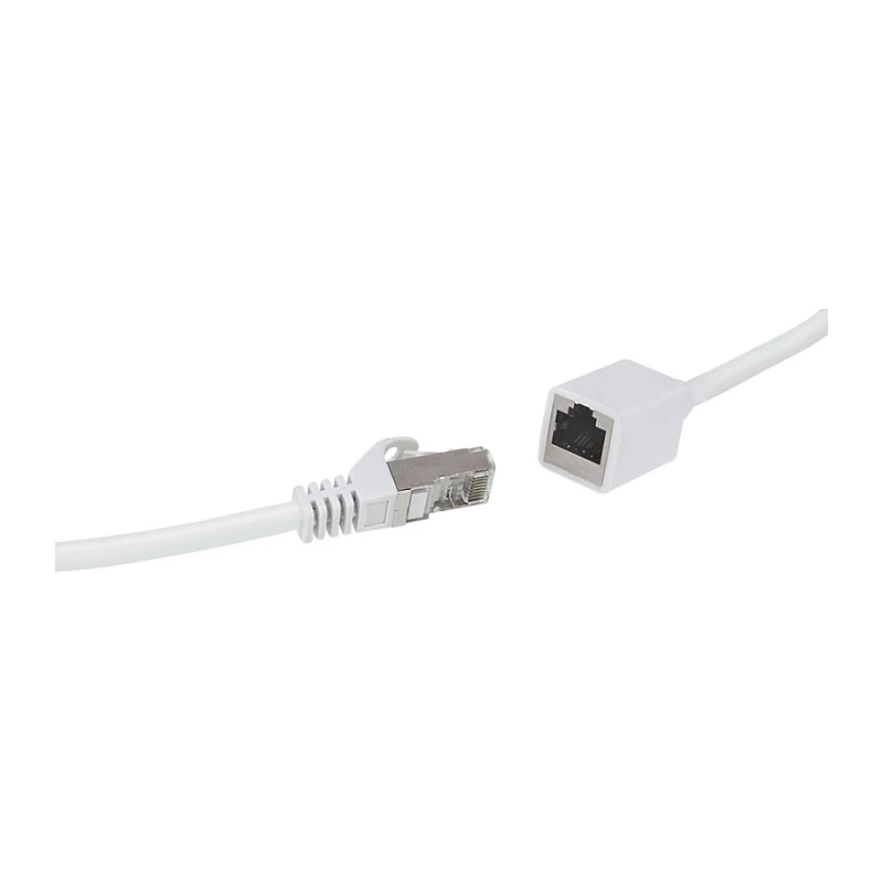Logilink Cat.6A S/FTP Premium patchkaabli pikendus - valge, 5 m (RJ45 isane emasele)