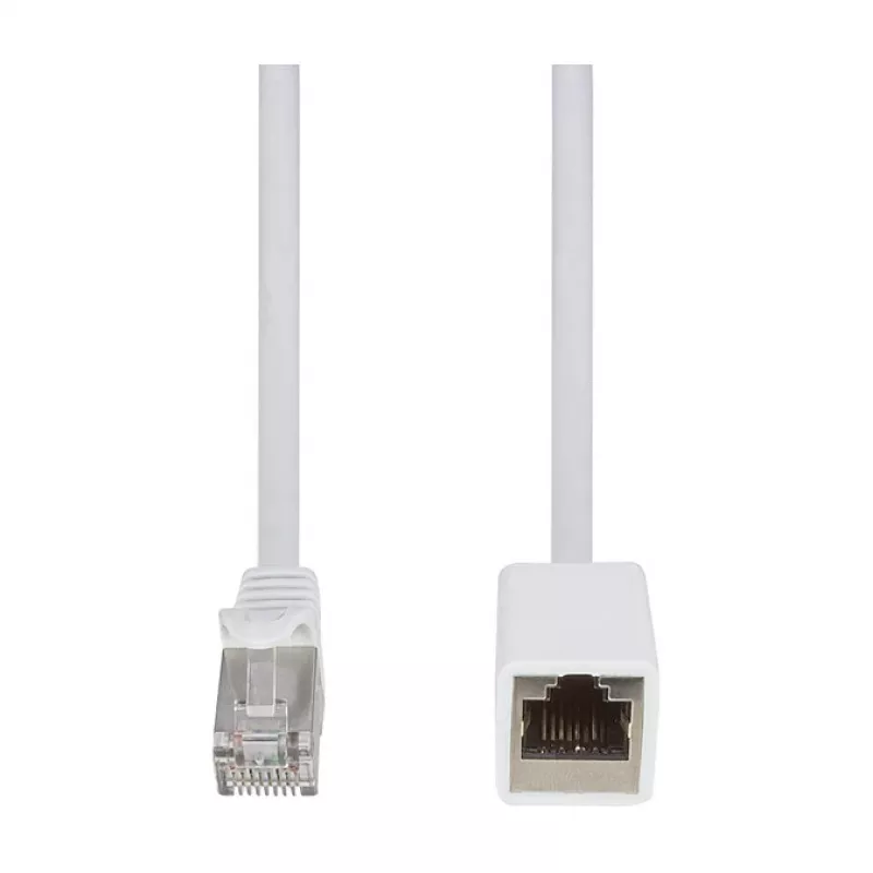 Logilink Cat.6A S/FTP Premium patchkaabli pikendus - valge, 5 m (RJ45 isane emasele)