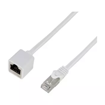 Logilink Cat.6A S/FTP Premium patchkaabli pikendus - valge, 5 m (RJ45 isane emasele)