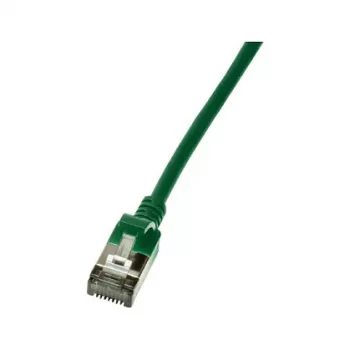 LogiLink Cat.6A S/FTP TPE SlimLine Patch-kaabel, 0,3 m, roheline