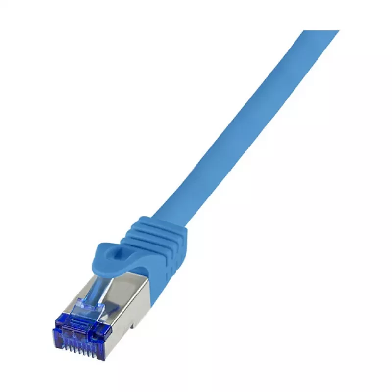 LogiLink Cat.6A S/FTP Ultraflex patch-kaabel, GHMT-sertifikaadiga, sinine, 0,5 m