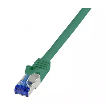 LogiLink Cat.6A S/FTP Ultraflex patch-kaabel, 0,25m, roheline, GHMT sertifitseeritud