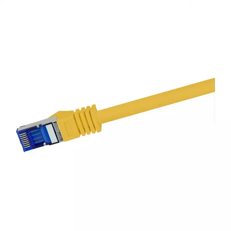 LogiLink Cat.6A S/FTP Ultraflex patchkaabel, GHMT sertifitseeritud, kollane, 0,25 m