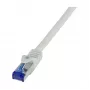 LogiLink Cat.6A S/FTP Ultraflex patch-kaabel, hall, 1,0 m, GHMT sertifitseeritud