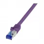 LogiLink Cat.6A S/FTP Ultraflex patch-kaabel, lilla, 1,0 m, GHMT sertifitseeritud
