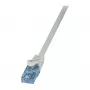 LogiLink Cat.6A U/UTP Patch-kaabel, RJ45, hall, 1,5 m, 10 Gbps
