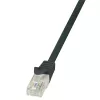 LogiLink Cat.6 U/UTP Patch-kaabel, 1,5 m, must, EconLine