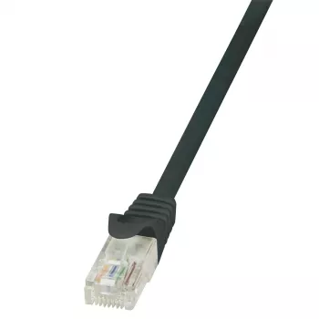 LogiLink Cat.6 U/UTP Patch-kaabel, 1,5 m, must, EconLine