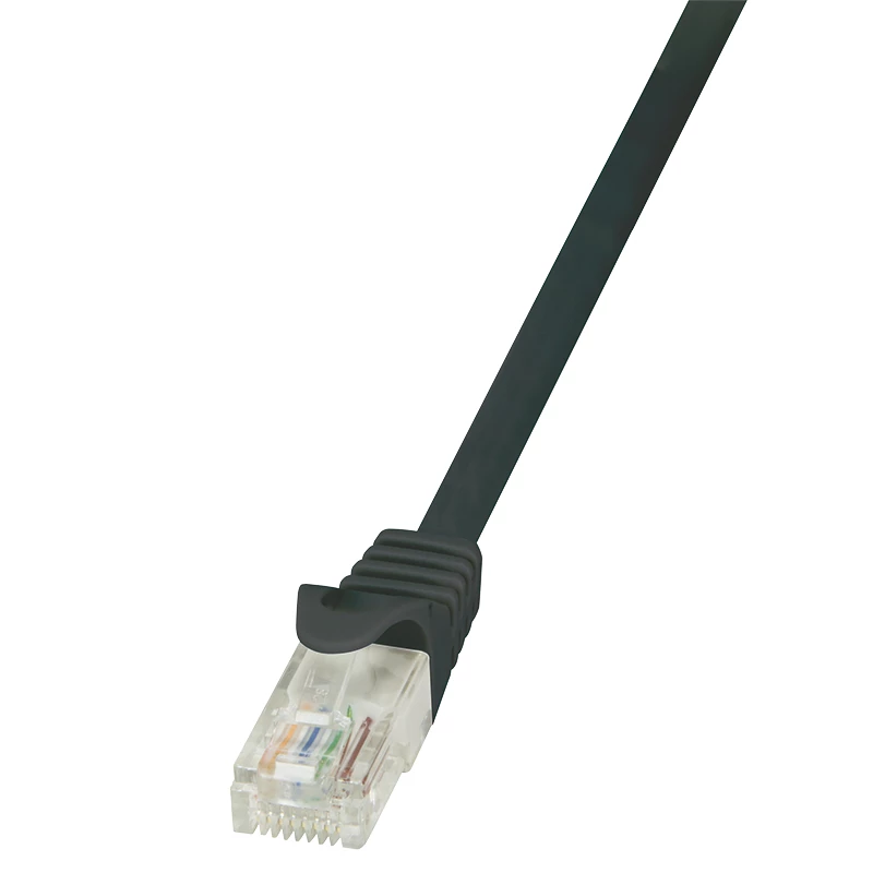 LogiLink Cat.6 U/UTP Patch-kaabel, 1,5 m, must, EconLine