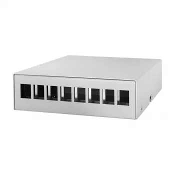Logilink koondpunkti karp 8-pordiline, laua/seina/liistu paigaldus, hall
