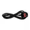 Logilink CP120 toitekaabel, BS 1363 (UK) – IEC C5, must, 1,8 m