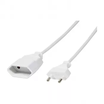 LogiLink CP125 toite pikenduskaabel, Europlug CEE 7/16 isane-emane, 1 m, valge