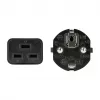 Logilink CP151 toitekaabel, CEE 7/7 – IEC C19, must, 1 m