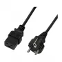 Logilink CP151 toitekaabel, CEE 7/7 – IEC C19, must, 1 m