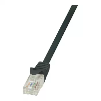 LogiLink CP2013U Cat6 U/UTP RJ45 Ethernet patch-kaabel, 0,25 m, must, takerdumisvastase kaitsega