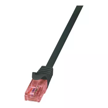 LogiLink CQ2013U CAT 6 U/UTP Patch-kaabel, 0,25 m, must, LSZH, Snagless
