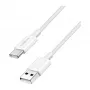 LogiLink CU0320 USB 2.0 Type-C kaabel, USB-A – USB-C, 480 Mbps, 60W, nailonist punutud, valge, 0,5 m