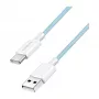 LogiLink CU0330 USB 2.0 Type-C kaabel, USB-A isane USB-C isane, 480 Mbps, 60W Power Delivery, nailonist punutud, sinine, 1 m