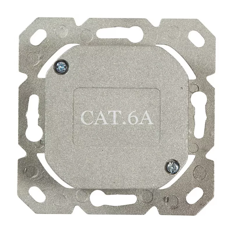 LogiLink DSIT süvispaigaldusega Cat. 6a varjestatud 2-porti RJ45 pistikupesa elevandiluu