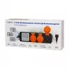 LogiLink energiakulumõõtur 3 välise pistikupesaga, IP44, Schuko, 3680 W
