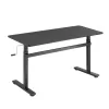 LogiLink EO0027 reguleeritava kõrgusega töölaud, 140 × 60 cm, must