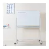 LogiLink EO0064 mobiilne kahepoolne kuivkustutustahvel, magnetteras, alumiiniumraam, 120x80 cm, valge/hõbe