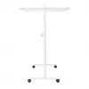 LogiLink EO0064 mobiilne kahepoolne kuivkustutustahvel, magnetteras, alumiiniumraam, 120x80 cm, valge/hõbe