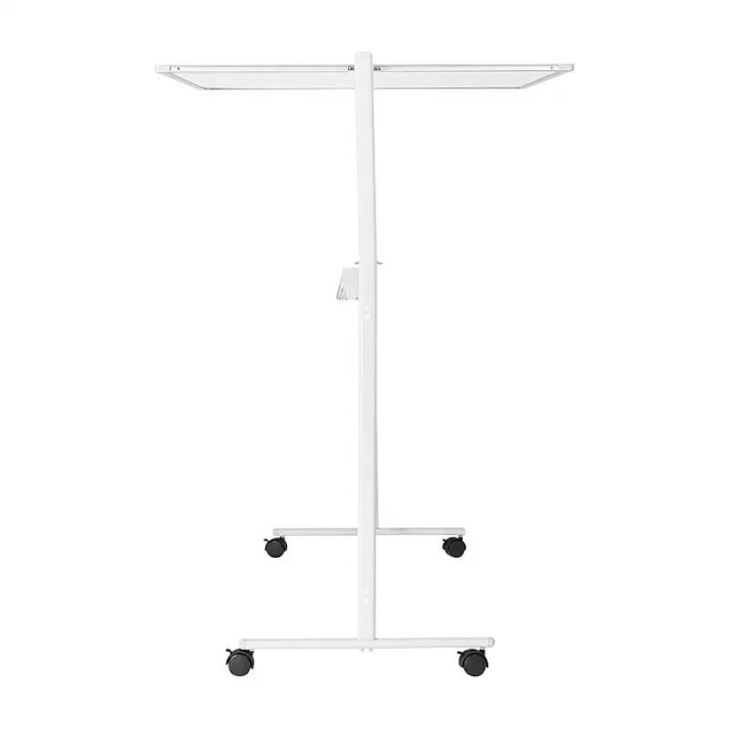 LogiLink EO0064 mobiilne kahepoolne kuivkustutustahvel, magnetteras, alumiiniumraam, 120x80 cm, valge/hõbe