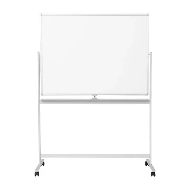 LogiLink EO0064 mobiilne kahepoolne kuivkustutustahvel, magnetteras, alumiiniumraam, 120x80 cm, valge/hõbe