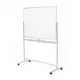 LogiLink EO0064 mobiilne kahepoolne kuivkustutustahvel, magnetteras, alumiiniumraam, 120x80 cm, valge/hõbe