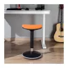 LOGILINK EO0071 Ergonoomiline reguleeritava kõrgusega kõikuv väljaheide, oranž – 120 kg kandevõime, gaasivedru