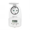 LOGILINK ET0008 väline digitaalne taimer - IP44, 10 sisse/välja programmi, 16A/3680W, Schuko (tüüp F), must/hall