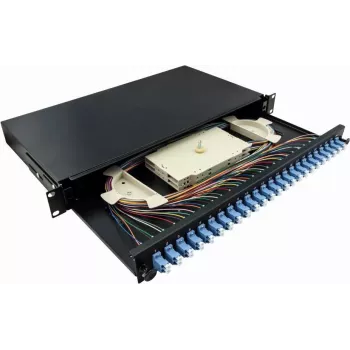 LogiLink F24LC2B 24-porti LC Duplex fiiberoptiline patch-paneel 1U 19-tolline rackmount must