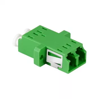 LogiLink FA02LC6 Fiiberoptiline adapter LC Duplex – äärikuga kinnitus, roheline (12 tk pakis)