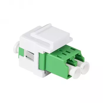 LogiLink FA03LC5 LC Duplex Fiiberadapter, äärikuta, roheline – 12 tükki