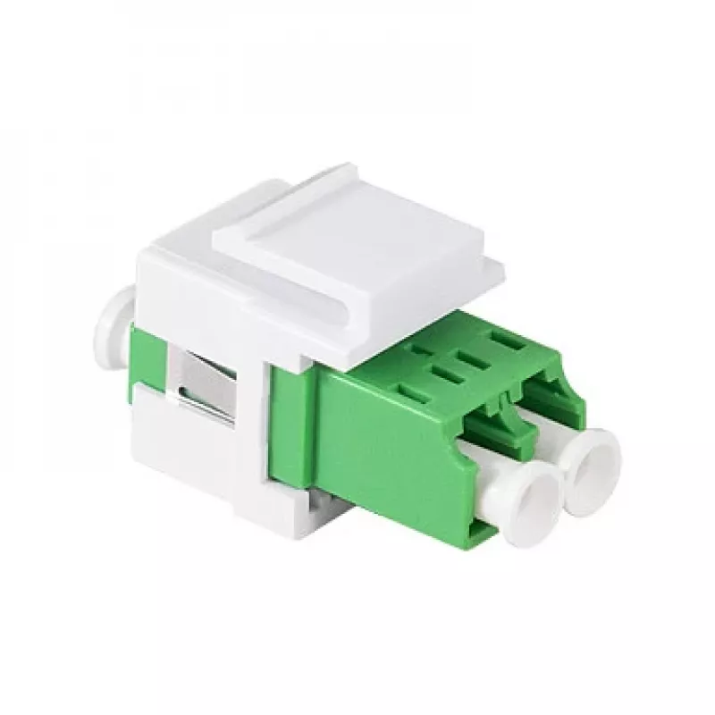 LogiLink FA03LC5 LC Duplex Fiiberadapter, äärikuta, roheline – 12 tükki
