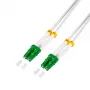 LogiLink FC0LC05 OS2 Simplex Fiiberoptiline Paigalduskaabel, LC/APC kuni LC/APC, 5m, Valge