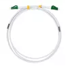 LogiLink FC0LC10 Terasest soomustatud OS2 Duplex LC/APC kuni LC/APC fiiberkaabel, 10 m, valge
