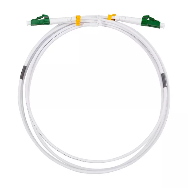 LogiLink FC0LC10 Terasest soomustatud OS2 Duplex LC/APC kuni LC/APC fiiberkaabel, 10 m, valge