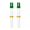 LogiLink FC0LC10 Terasest soomustatud OS2 Duplex LC/APC kuni LC/APC fiiberkaabel, 10 m, valge