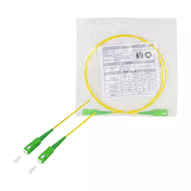 LogiLink Fiiberoptiline ühenduskaabel – Simpleks, OS2 SM G.657.A2, SC/APC kuni SC/APC, 1 m, kollane