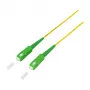 LogiLink Fiiberoptiline ühenduskaabel – Simpleks, OS2 SM G.657.A2, SC/APC kuni SC/APC, 1 m, kollane